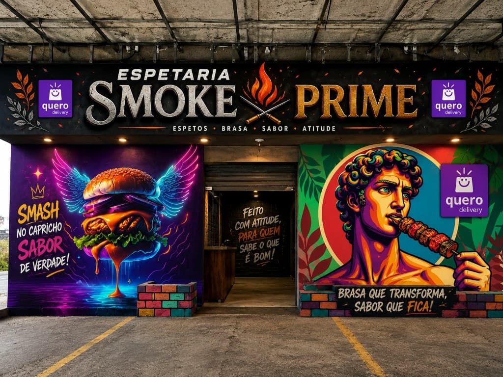 Fachada da Espeteria Smoke Prime